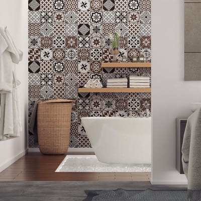 Zelfklevende tegelmuurstickers voor keuken en badkamer - 30 Vivinito Azulejo tegelstickers - 30 stickers 15x15cm