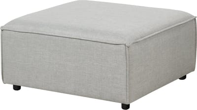 ARDAL - Ottomaan - Lichtgrijs - Polyester