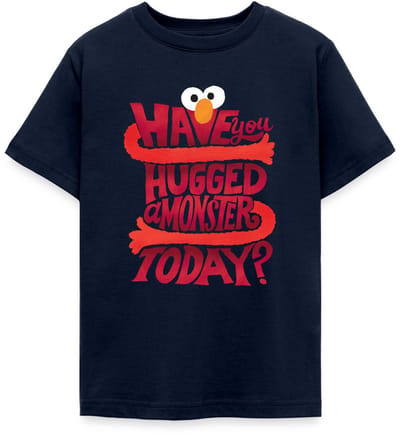 Sesamstraat Elmo Citaat Hugged A Monster T-Shirt Tiener