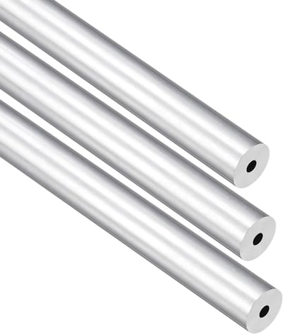 3-Pack Aluminium Ronde Buizen 10mm OD x 3mm ID - 250mm Lengte voor Machinebouw en DIY Projecten