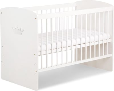 Comfortabel Babybed 120 x 60 cm met Verstelbare Hoogte en Lattenbodem