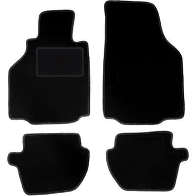 Zwarte velours vloermatten voor: Porsche 911 type. 996 coupé (1997-2004)