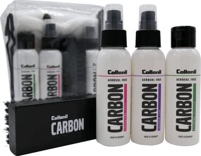 Collonil Carbon Travelkit | Schoenverzorging voor sneakers | Reinigen en Beschermen | 5-Delig