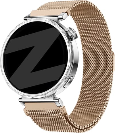 Bandz Milanese 18mm Smartwatch Bandje Rosé Goud – Verstelbaar & Roestvrij – geschikt voor Huawei Watch GT 6/GT 5/GT 4 (41mm) / GT 5 Pro/Watch 5 (42mm) / OnePlus Watch 3 (43mm) / Withings ScanWatch Light/ScanWatch 2/Steel HR (36-38mm)