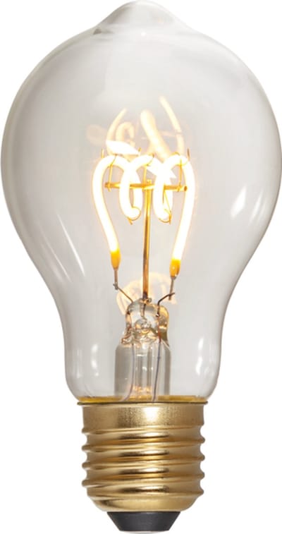 3 standen - Standaard bol - E27 - 4W - Super Warm Wit <2200K - Filament - Helder