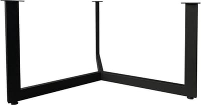FLE - Stalen salononderstel zwart rond ø 73 cm en hoogte 37 cm (koker 2 x 4 cm)