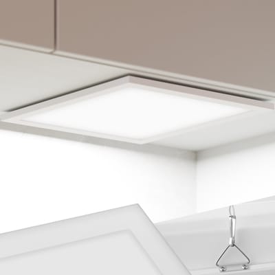 tectake® LED Paneel Lucerna - 29,5 x 29,5 - LED TL voor Systeemplafond - Plafondlamp - Wandlamp - Plafonniere - Ultradun - Warmwit 3000K - Energiebesparend