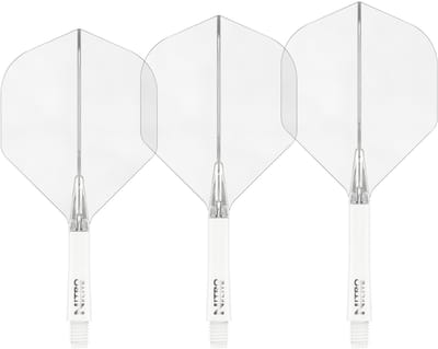Red Dragon Nitro Flite System White Clear NO2 - Dart Flights