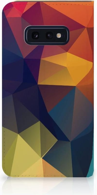 Book Case voor Samsung Galaxy S10e Stand Case Polygon Color