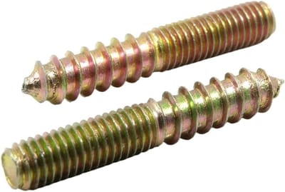 Dubbelkop Schroeven - Houtbevestiging Bouten - Meubels Monteren - Zelfaanvallend Ontwerp - 30 Stuks M5X50 - Zilverkleurig
