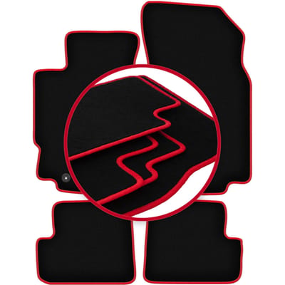 CARLUX-RED automatten voor: Peugeot 406 coupé (1995-2004)