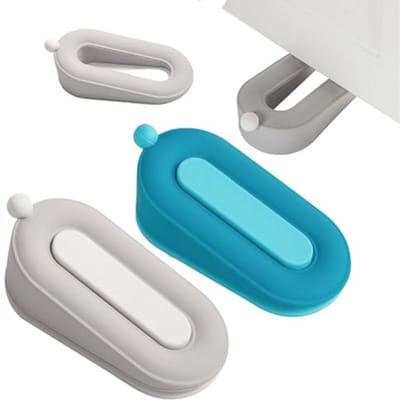 Rubberen Deur Wig - 2 Stuks Silicone Deurstopper met Anti-Slip en Zelfklevende Haak voor Alle Vloeren