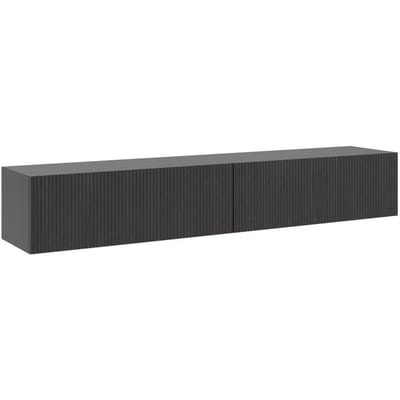 Selsey - NOLIE - Wand RTV kast - 175 cm - Portland Zwart Essen