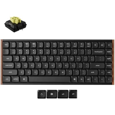 Keychron K3 Ultra - Mechanisch Toetsenbord - Draadloos - US Qwerty - 75% - Banana Switch - Zwart