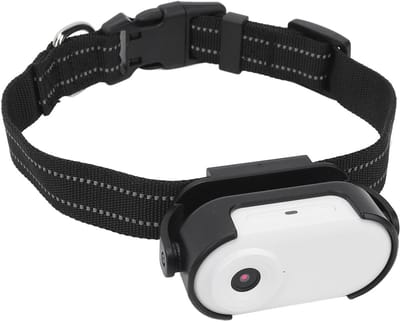 Huisdiercamera Halsband - Sportcamera - Huisdier Activiteiten - Anti-shake Groothoek - 1080p HD - Wit