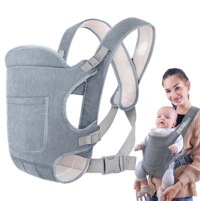 carmdering - Babytrage - Ergonomische Babydrager - Ademende Draagzak - 3-36 maanden (3,5-15 kg) - Verstelbare schouder- en heupriemen - 3D mesh, zacht en ventilerend - 4 draagposities - Lichtgewicht, opvouwbaar - Incl. opbergzak - Zwart