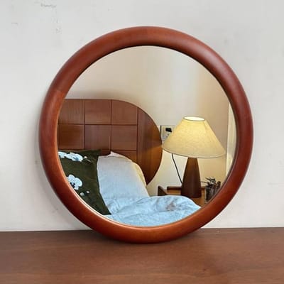 Ronde Wandspiegel van 34CM voor Badkamer, Woonkamer en Slaapkamer - Decoratieve Make-up Spiegel voor Thuisgebruik