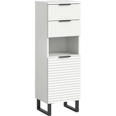 Riff staande kast wit NB - 34x35x110cm
