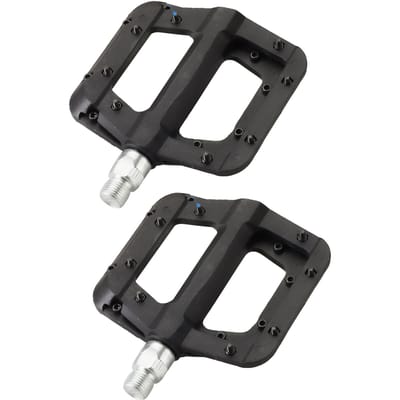 1 Paar Fietspedalen 916in Verbreed Antislip Eenvoudige Installatie Nylonvezel Mountainbikepedaal voor black