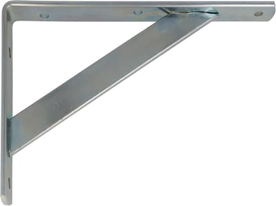 Famanu – Wandplankbeugel set van 2 stuks, metalen hoekplanksteun, zilverkleurig, 200 x 125 mm, belastbaar tot 320 kg