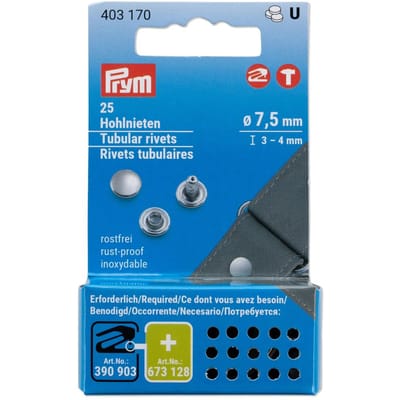 Prym Holnieten 3-4mm zilverkleurig - 25 stuks voor creatieve projecten