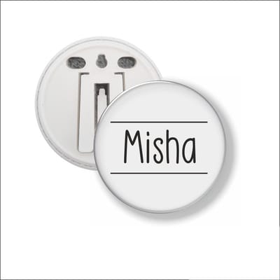 Button Met Clip 58 MM - Misha