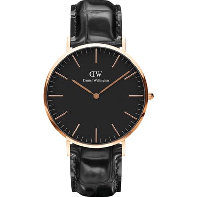 Daniel Wellington DW Watch Classic Reading Black Rose Gold 40mm