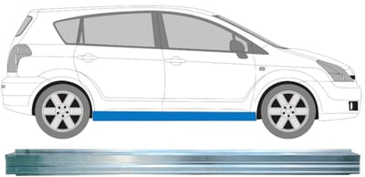 Reparatie dorpel voor Toyota Corolla Verso 2004-2009 / Links = Rechts