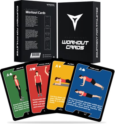Breaking Limits Fitness Kaarten –52 Bodyweight Workout Kaarten – Voor Thuis Sporten, Krachttraining & Crossfit – Fitness Spel als Cadeau