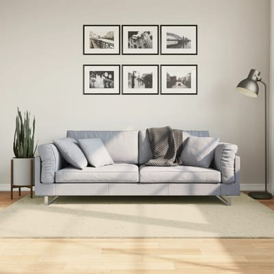 vidaXL - Vloerkleed - HUARTE - laagpolig - zacht - wasbaar - 140x200 - cm - crème