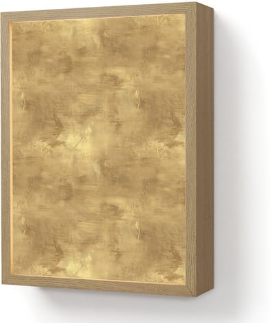 Wandlamp 30x40 cm - Oplaadbaar - Industrieel - Textuur - Goud - Wandlampen binnen woonkamer - Slaapkamer lamp - Decoratieve nachtlamp - Vloerlamp draadloos
