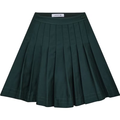 Lacoste Dames Jupe Mini Rok met Geborduurd Logo (Groen)