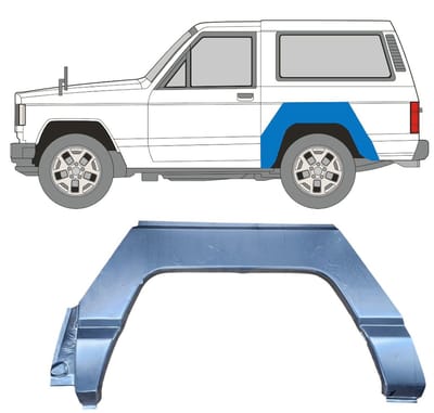 Reparatiepaneel achterspatbord voor Nissan Patrol K160 1979-1990 / Links