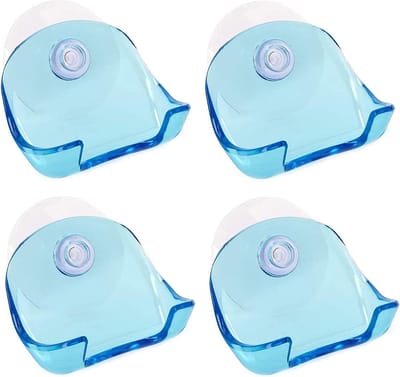 *** Set van 4 stuks Scheermeshouders Familie Pack - Badkamer- Accessoires- Scheermesje ophangen - Douche- Badkamermuur - Handig - Binnen handbereik - van Heble® ***