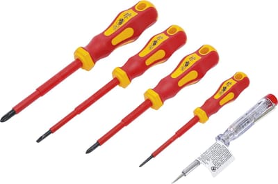 BGS VDE schroevendraaierset sleuf/kruiskop 5 delig