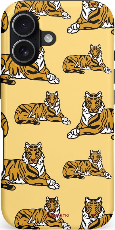 Casetastic hoesje geschikt voor Apple iPhone 17 - MagSafe - Dubbellaagse bescherming - Onzichtbare jager - Fashion Case - Goud Taupe Donkergrijs