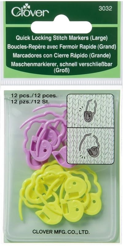 Clover Snelsluitende stekenmarkeerringen maat L