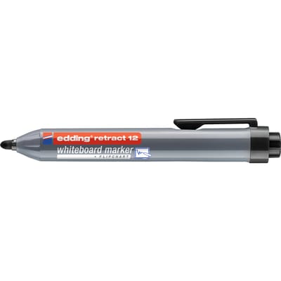 Whiteboardmarker edding 12 drukknop rond 1.5-3mm zwart