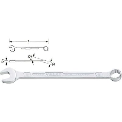 Hazet 600N-60 600N-60 Ring-steeksleutel Sleutelbreedte (metrisch) 60 mm