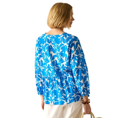 Regatta Dames Primden Fleur Bloom Shirt (Blauw)