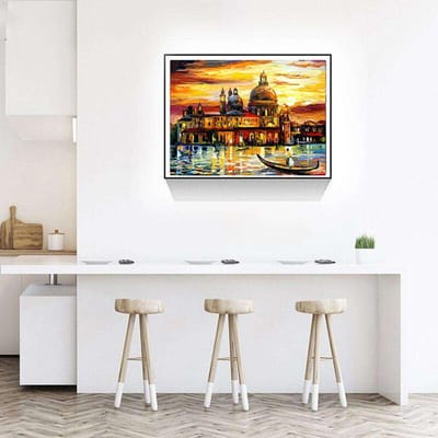 Peinture Diamant Paysage Dessin Animé Broderie Diamant Pack Complet DIY Mosaïque Diamant Décor Strass 20X30CM white