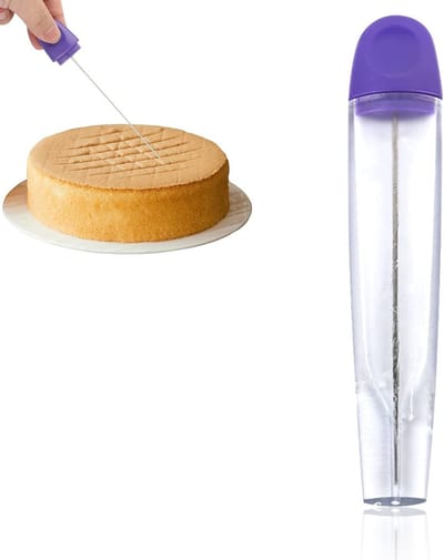Herbruikbare cake tester van roestvrij staal, ideale baktool voor muffins, brood en taarten met beschermkap