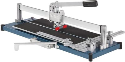 Tegelsnijder - Snijmachine - Vloeren Tegelen - Robuuste Stalen Bodemplaat - 630 mm Snijlengte - Grijs
