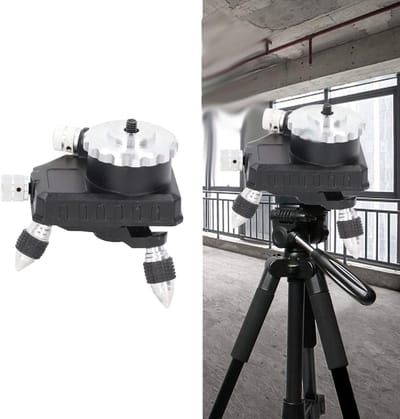 Rotatable 360° Level Adjustment Basis voor Precisie Laser en Statief Connector met Fine Tuning Functie
