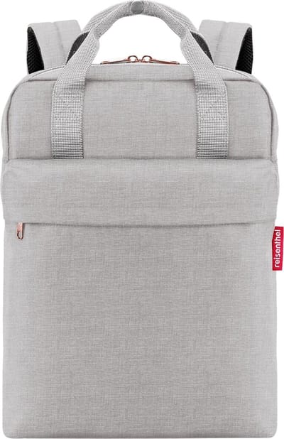 Reisenthel Allday Backpack M Rugzak - 15L - Twist Sky Rose Grijs