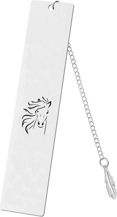 Akyol - paard boekenlegger - Paarden - paarden liefhebber - gegraveerde sleutelhanger - paarden speelgoed meisjes en jongens - paarden spullen - gepersonaliseerd - sleutelhanger met naam