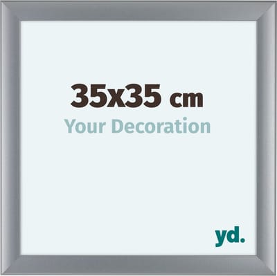 Your Decoration - Fotolijst 35x35 cm - MDF - Zilver Mat - Como