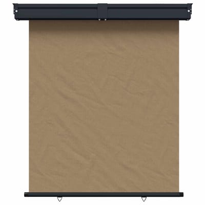 vidaXL Zijscherm Balkon 140 x 250 cm 100% polyester ijzer staal Taupe