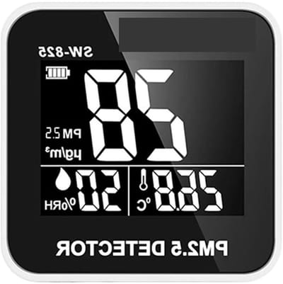 Luchtkwaliteitsmeter - PM2.5 Monitor - Luchtkwaliteit Meten - Meet Temperatuur Vochtigheid - 300 g - One Color