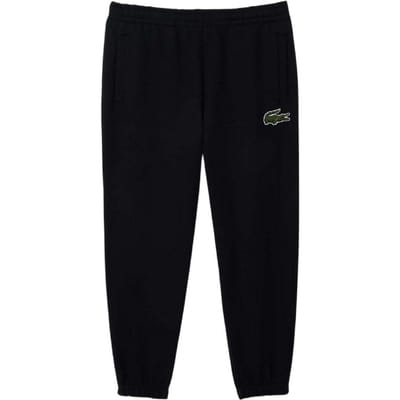 Lacoste Unisex Volwassen Organisch Katoen Fleece Trainbroek (Zwart)